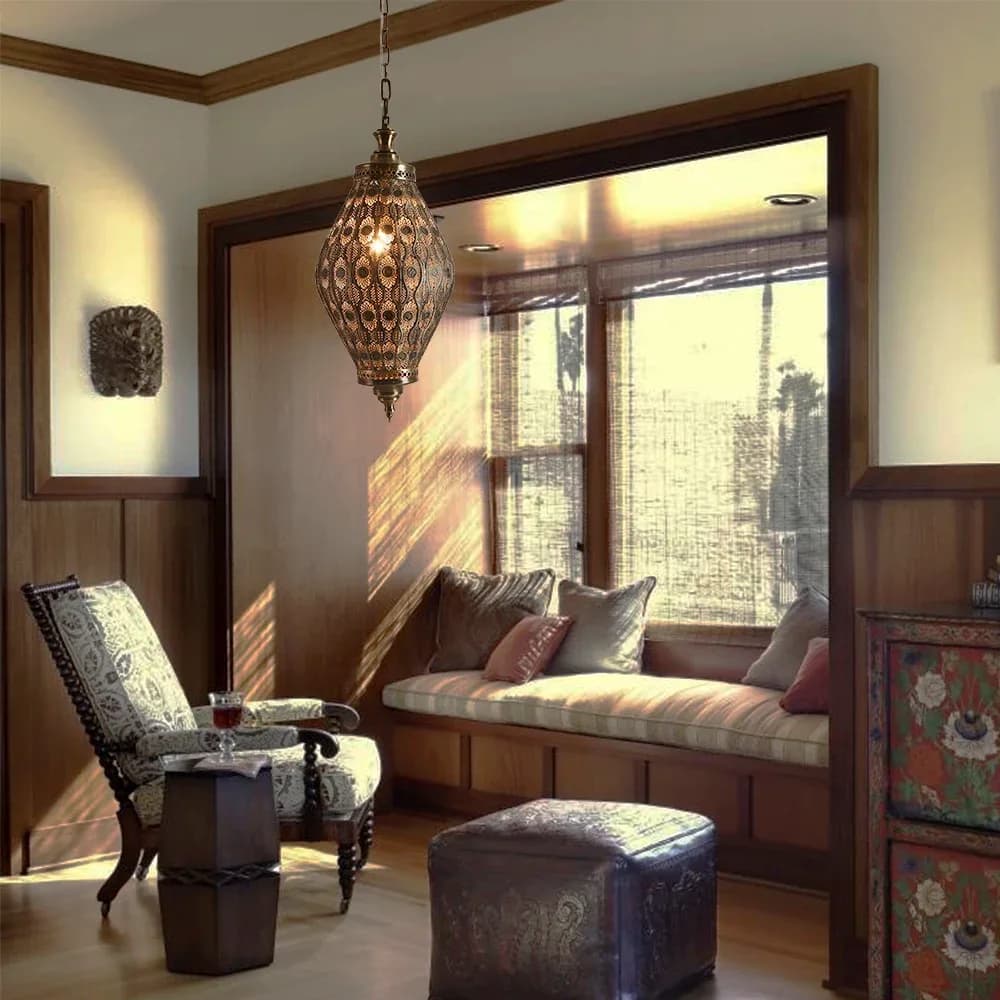 Artpad – lampe suspendue style marocain, luminaire décoratif d'intérieur, idéal pour une salle à manger, une boutique, un Restaurant ou un Bar – photo 5