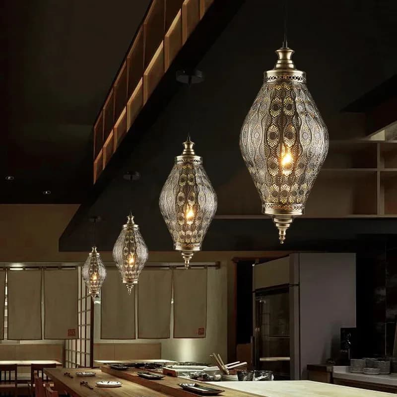 Artpad – lampe suspendue style marocain, luminaire décoratif d'intérieur, idéal pour une salle à manger, une boutique, un Restaurant ou un Bar – photo 6