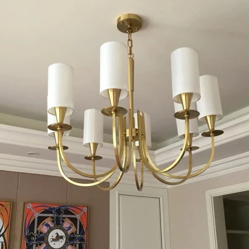 Lustres de plafond de style rural américain, luminaires suspendus en cuivre de style nordique pour salon, éclairage pour restaurant chinois, chambre et cuisine. – photo 3