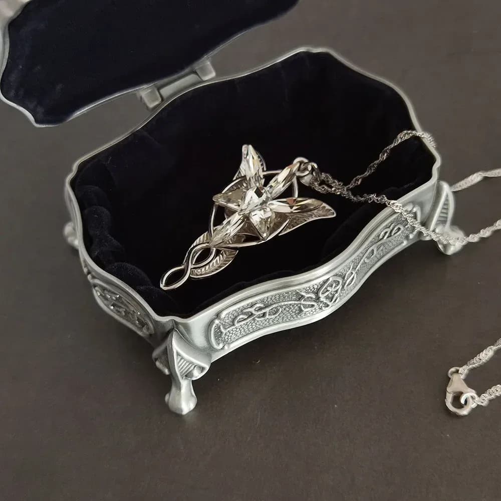 Boîte à bijoux en alliage Vintage, cercueil et en forme de cœur 9*7*4.5cm 6*6*3cm pour bagues, pendentifs, colliers, coffrets cadeaux – photo 2