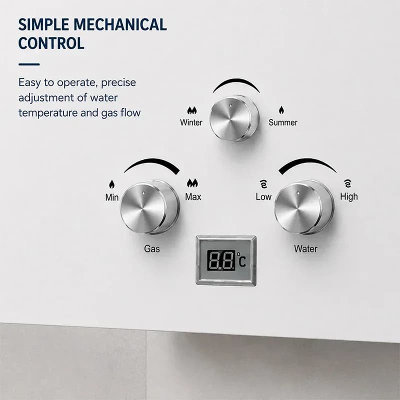 Chauffe-eau au gaz de pétrole liquéfié VEVOR 6L 8L 10L 12L 16L 18L, chauffe-eau au propane et au butane blanc – photo 3