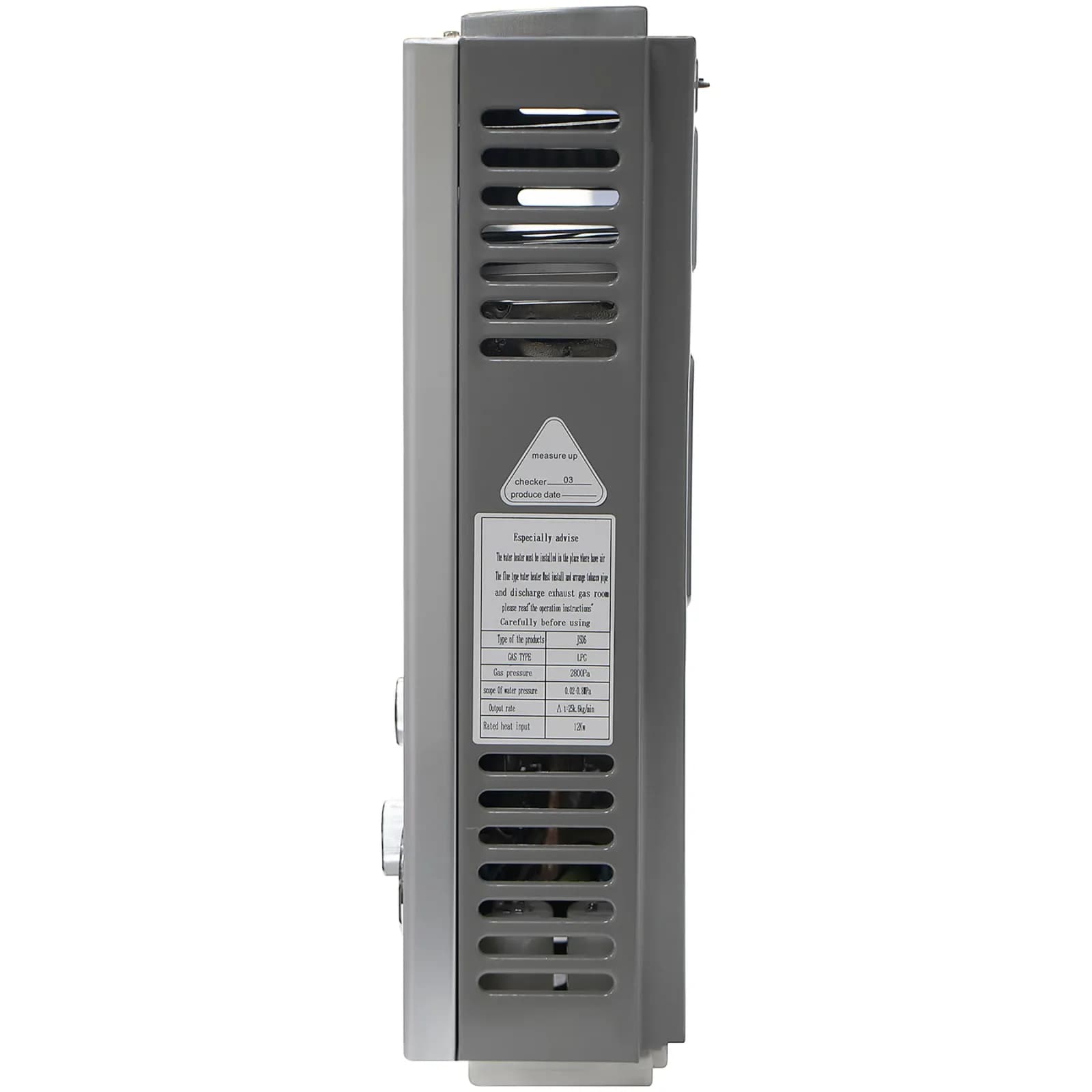 Chauffe-eau au gaz GPL SIHAO 6L 8L 10L 12L 16L 18L, corps en acier, vanne en aluminium, sans rouille, faible coût pour la salle de bain à domicile – photo 2