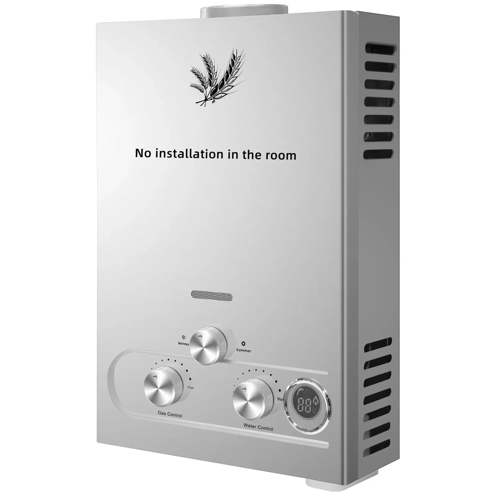 Chauffe-eau au gaz GPL SIHAO 6L 8L 10L 12L 16L 18L, corps en acier, vanne en aluminium, sans rouille, faible coût pour la salle de bain à domicile – photo 3
