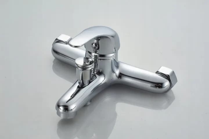 Ensemble mitigeur mural chromé avec douchette, flexible et support de douche W0774v2 – photo 2