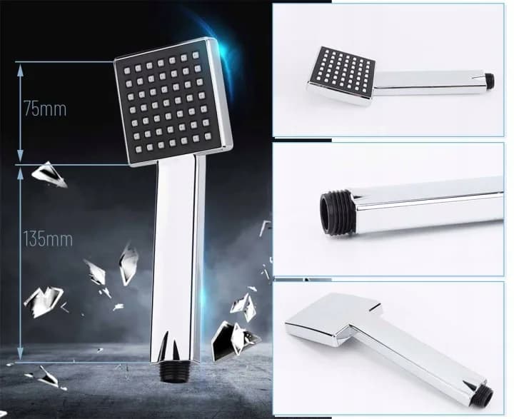 Mitigeur monotrou sur baignoire W2072 chrome brillant, avec douchette et inverseur – photo 4