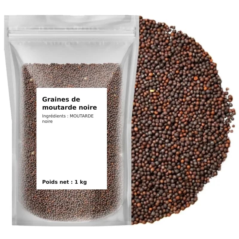 Graines de moutarde noire 1 kg