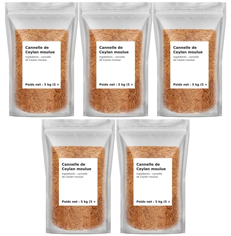 Cannelle de Ceylan moulue 5 kg