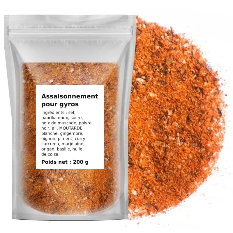 Assaisonnement pour gyros 200 g