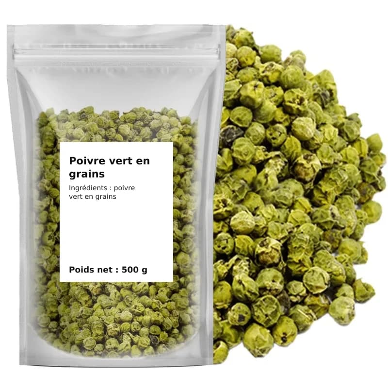 Poivre vert en grains 500 g