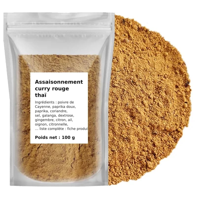 Assaisonnement curry rouge thaï 100 g