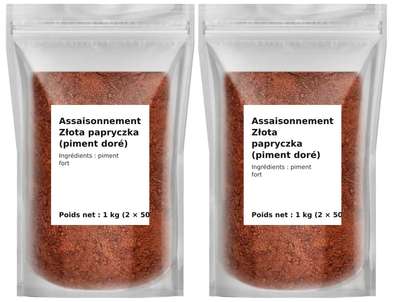 Assaisonnement Złota papryczka (piment doré) 1 kg