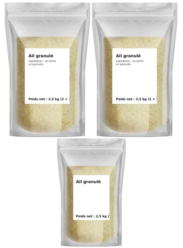 Ail granulé 2,5 kg
