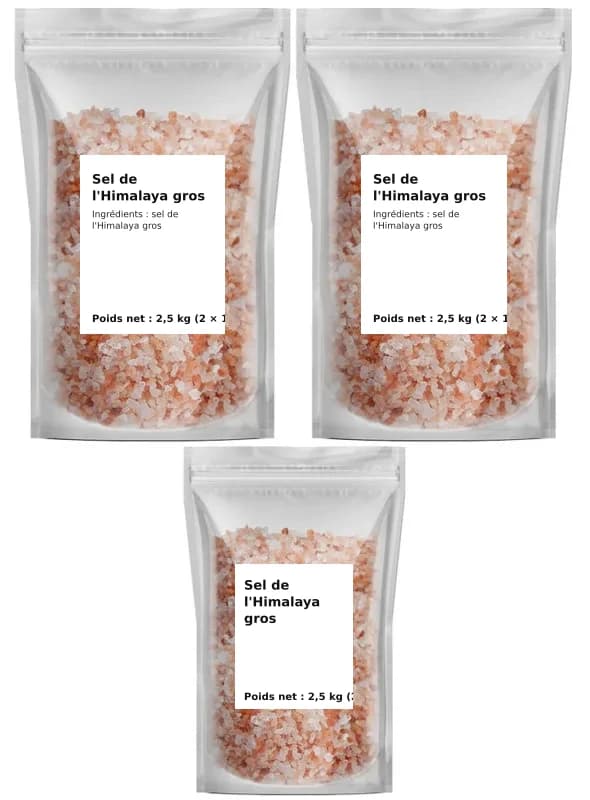 Sel de l'Himalaya gros 2,5 kg