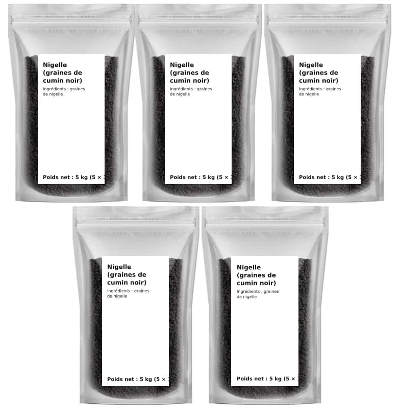 Nigelle (graines de cumin noir) 5 kg