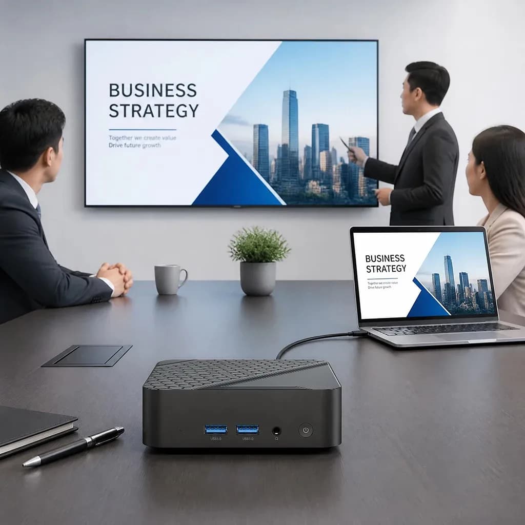 Mini PC Intel N150 2026, 16 Go DDR4, SSD M.2 NVMe 512 Go, Triple 4K, WiFi 6, BT5.2, Refroidissement Silencieux, Bureau et Domicile, Pro Ultra – photo 4