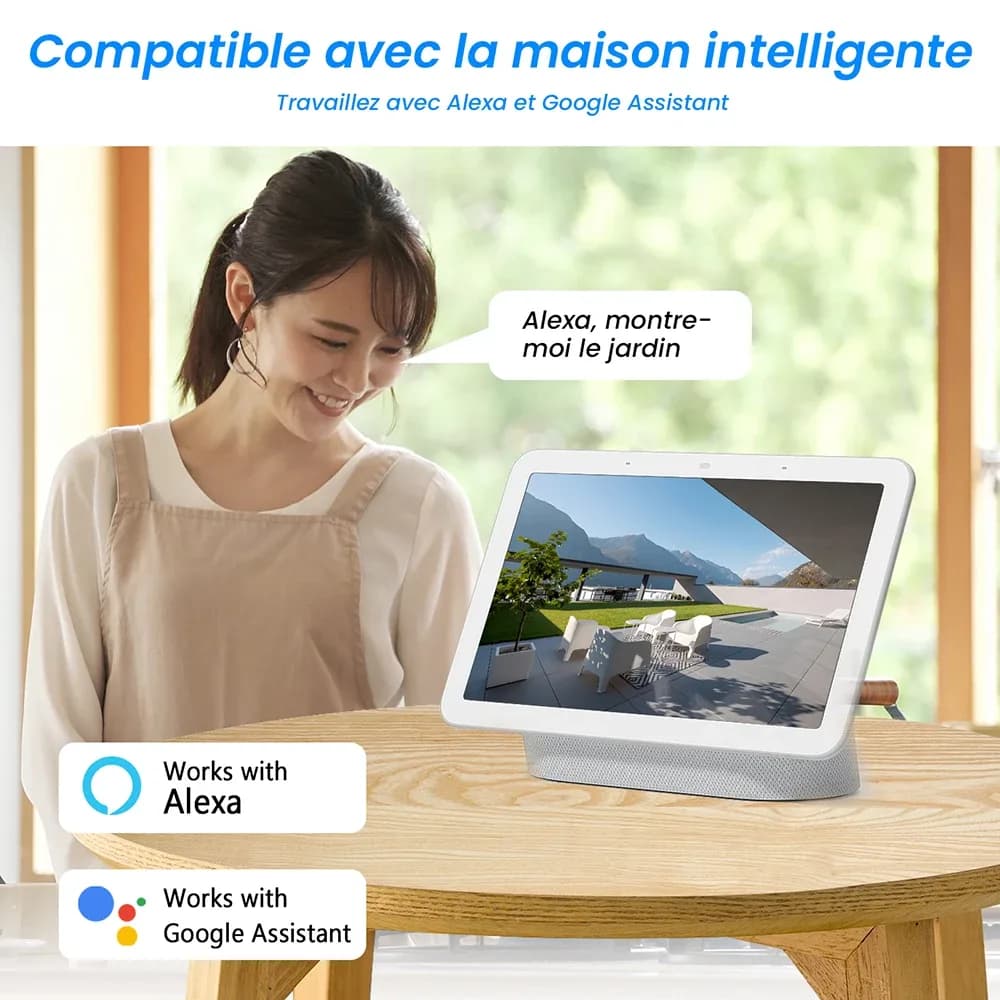 ANRAN Caméra Solaire, Caméra WiFi 2.4G, Caméras de Sécurité 2K pour la Protection de la Maison, Caméra avec Panneau Solaire et Batterie, Détection Humaine PIR, Alarme locale, Compatible Alexa, Couleur Vision Nocturne,IP66 – photo 5