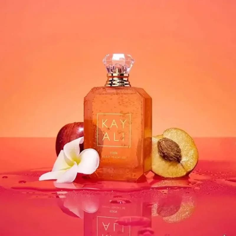 KAYALI Eden Sweet Peach Parfum 100ml Eau de Parfum Longue Durée Fruité Floral Doux Vanille Musc Praliné Élégant Parfum Femme – photo 2