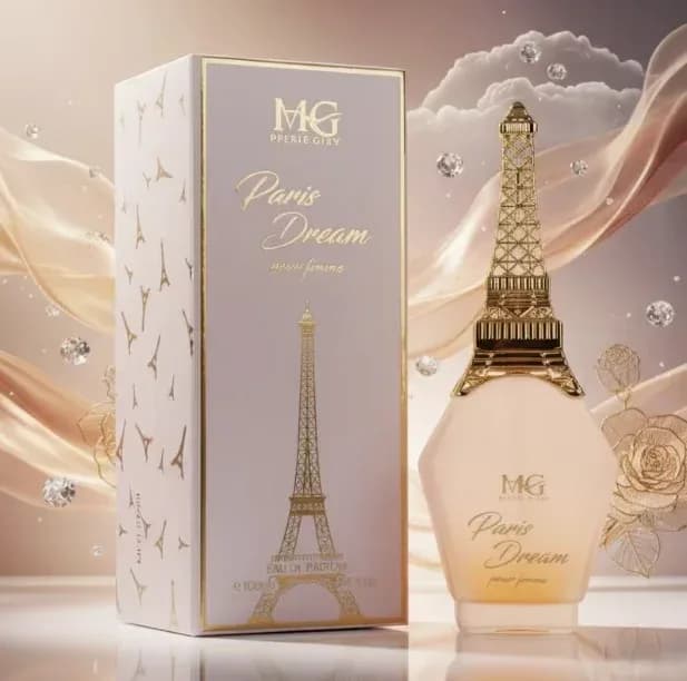 Mon Amour Paris de Mg 100 ml Parfum Féminin - Parfum Élégant et Romantique aux Notes Florales et Douces - Arôme Sophistiqué et Longue Durée Inspiré de Paris -
