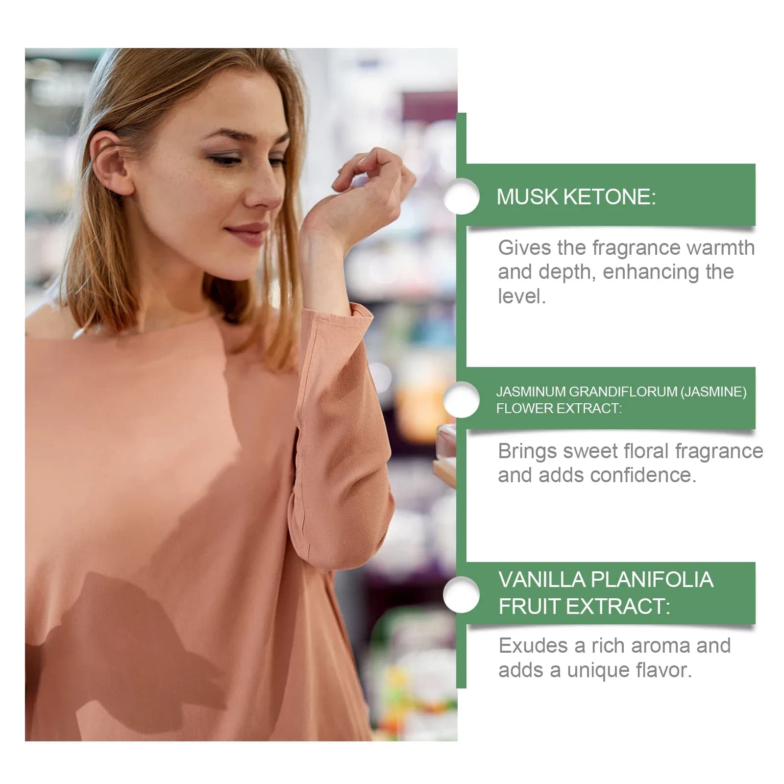 Parfum arabe Roxelis, parfum vanille, parfum élégant, doux, durable, charmant et portable – photo 6