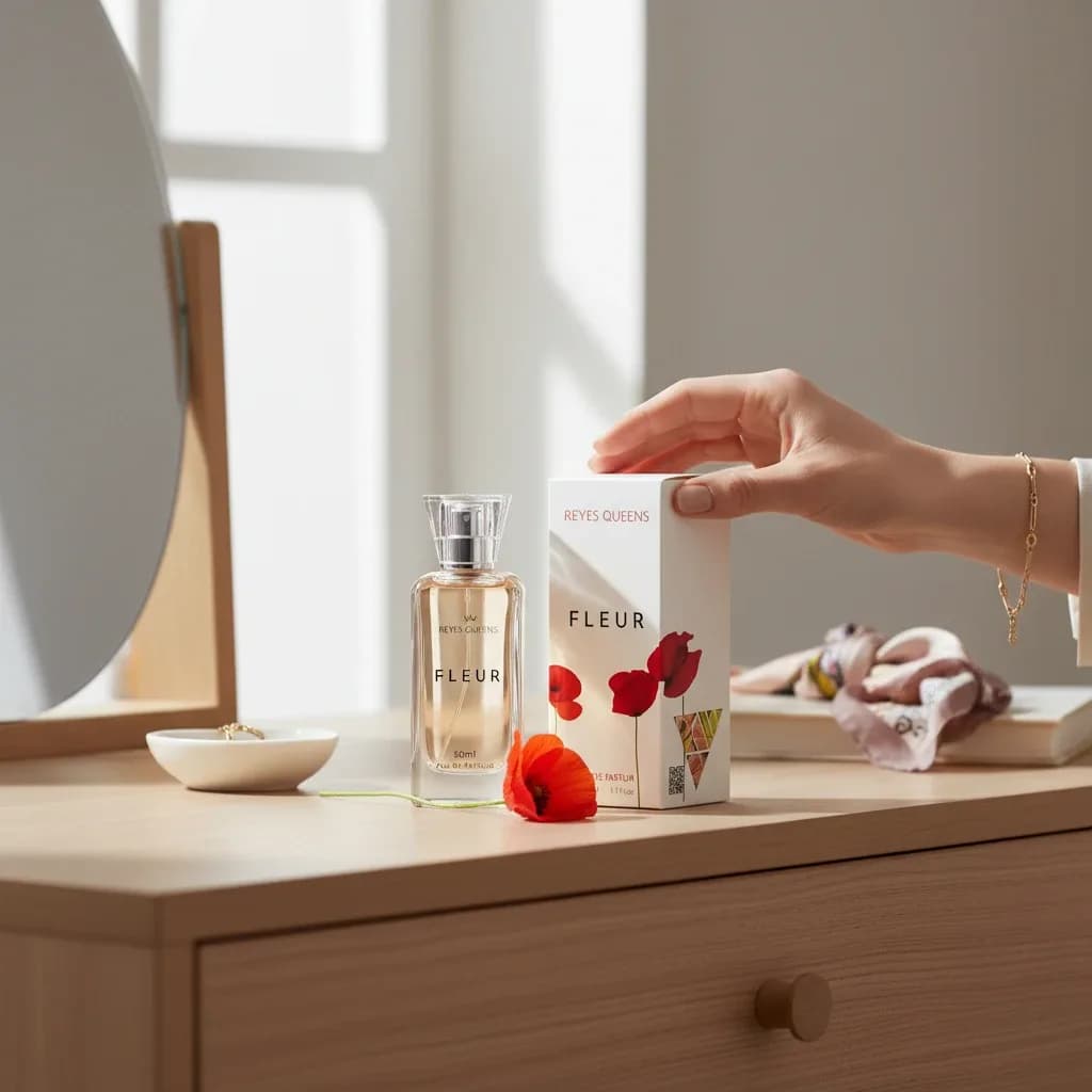 Reyes Queens - Fleur Eau de Parfum 50 ml. Parfum féminin aux notes florales délicates, aux senteurs fraîches de fleurs et à une base douce et élégante. – photo 3