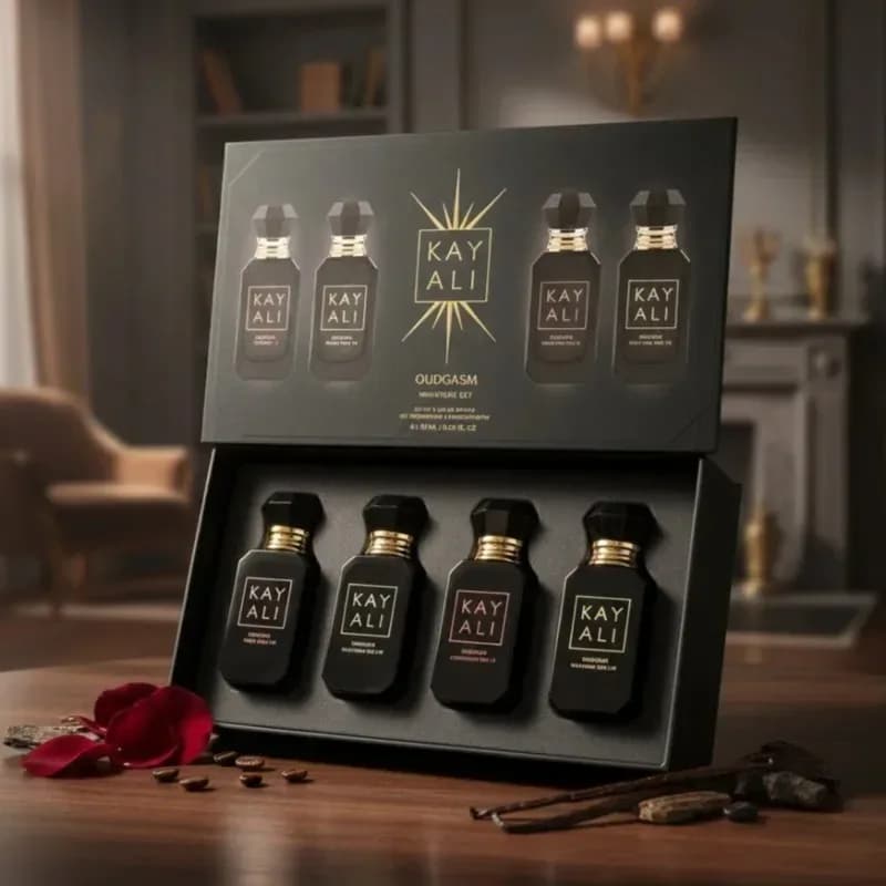 Coffret cadeau de parfum pour femme KAYALI, 4*10ml, parfum naturel longue durée, frais, doux, élégant, floral, fruité, musqué, deux senteurs – photo 4