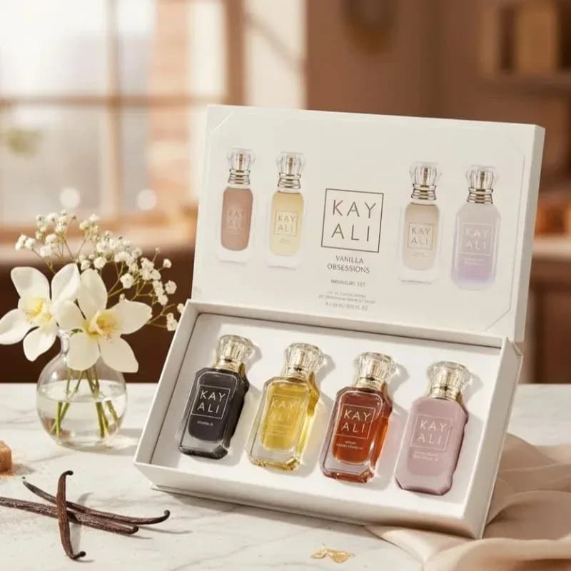Coffret cadeau de parfum pour femme KAYALI, 4*10ml, parfum naturel longue durée, frais, doux, élégant, floral, fruité, musqué, deux senteurs – photo 3