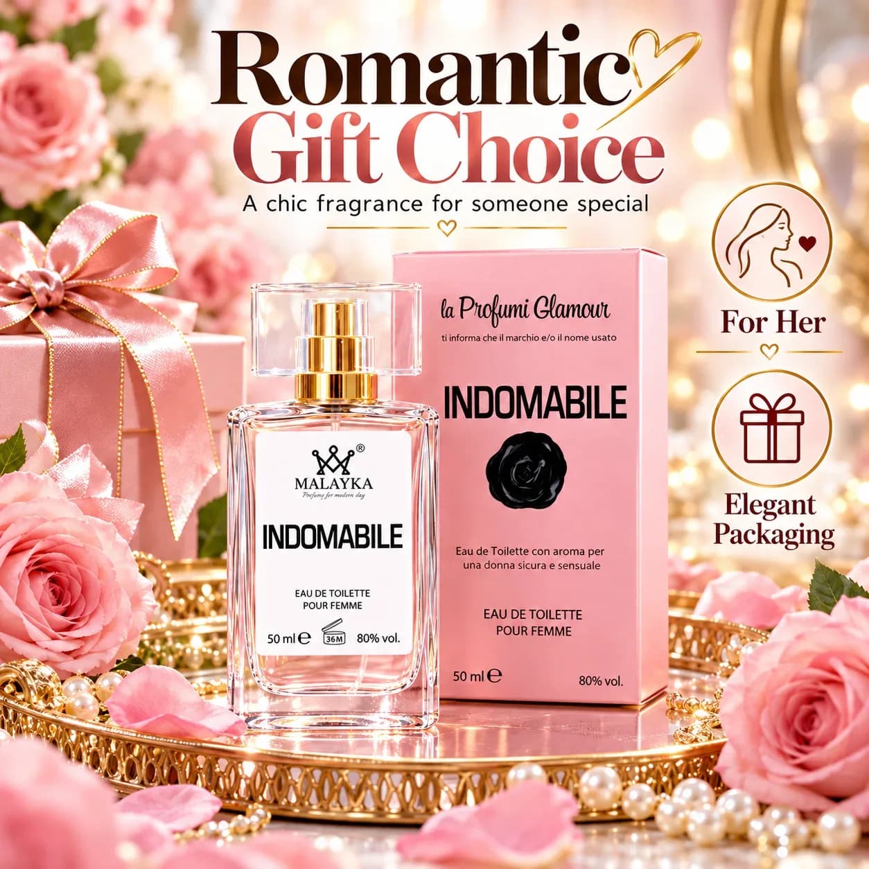 Parfum élégant pour femmes, eau de toilette, fragrance féminine, parfum durable pour tous les jours, parfum de beauté romantique, idéal pour le travail, les rendez-vous, les fêtes et comme cadeau. – photo 6