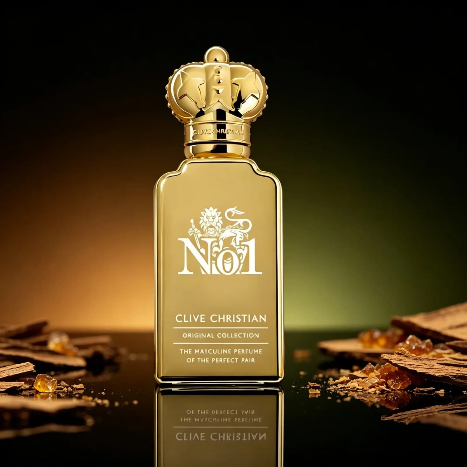 Eau de Parfum de Luxe Clive Christian No.1 50ml, Flacon Doré Élégant, Parfum Riche et Superposé, Cadeau de Parfum Premium – photo 2