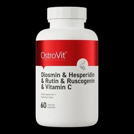 OstroVit Diosmine + Hespéridine + Rutine + Ruscogénine + Vitamine C 60 gélules