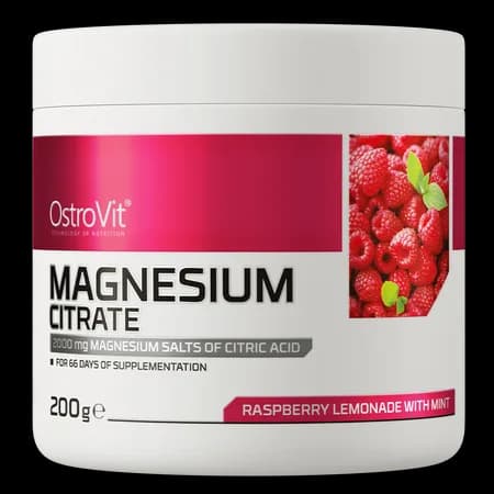 OstroVit Citrate de magnésium 200 g - saveur limonade framboise-menthe – photo 3