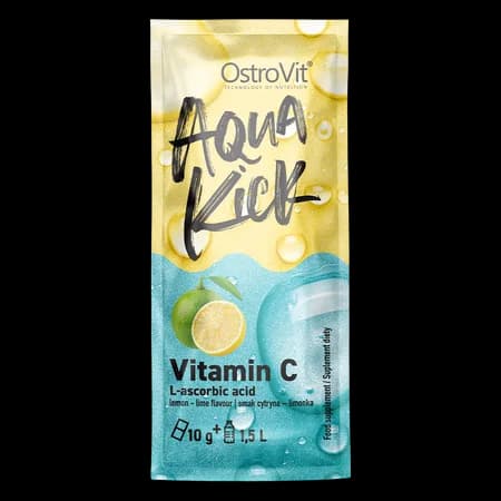OstroVit Aqua Kick Vitamine C 10 g - saveur citron-citron vert