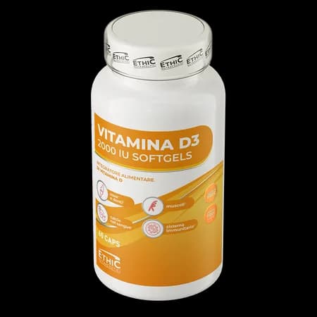 Ethic Nutraceutici Vitamine D3 2000 IU 60 gélules – photo 2