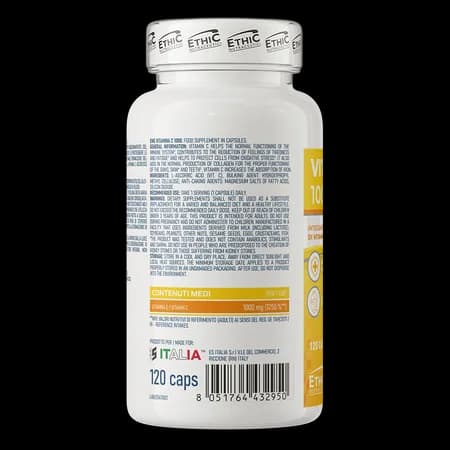 Ethic Nutraceutici Vitamine C 1000 mg 120 gélules – photo 3