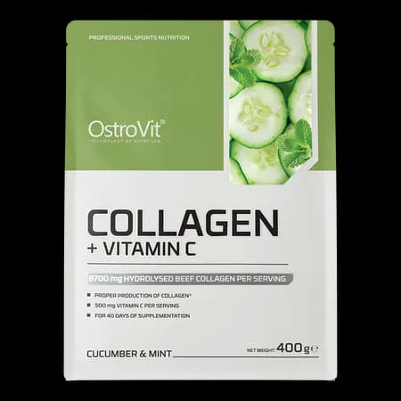 OstroVit Collagène + Vitamine C 400 g - saveur concombre-menthe – photo 2