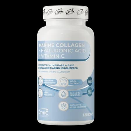 Ethic Nutraceutici Collagène marin + Acide hyaluronique + Vitamine C 120 gélules