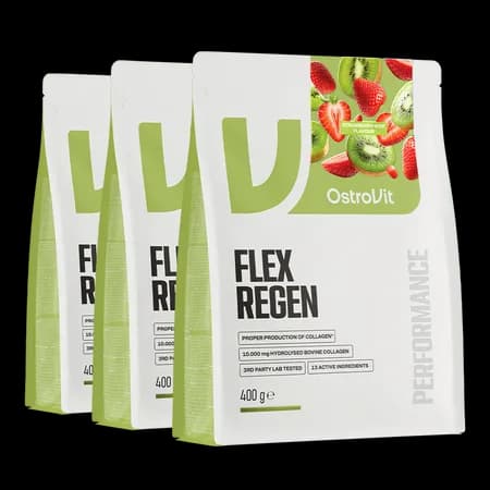 OstroVit Flex Regen 3 x 400 g - saveur fraise-kiwi – photo 3