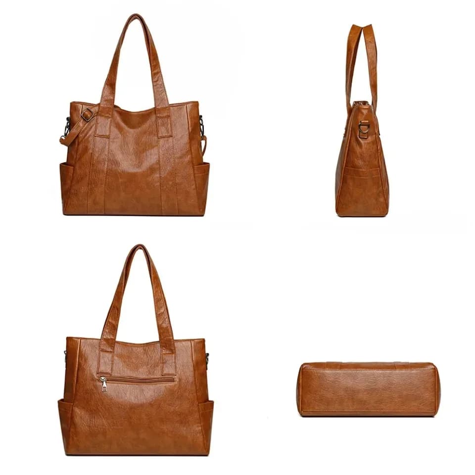 Sacs à bandoulière en cuir PU de haute qualité pour femmes, nouveaux sacs à main Messenger pour dames, créateur de luxe, 3 ensembles – photo 5