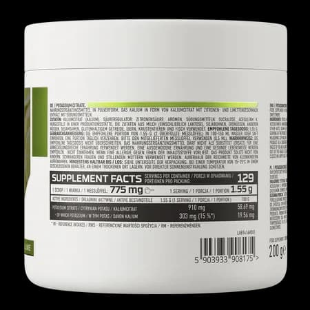 OstroVit Citrate de potassium 200 g - saveur citron-citron vert – photo 3