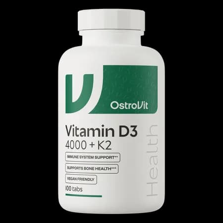 OstroVit Vitamine D3 4000 IU + K2 VEGE 100 comprimés