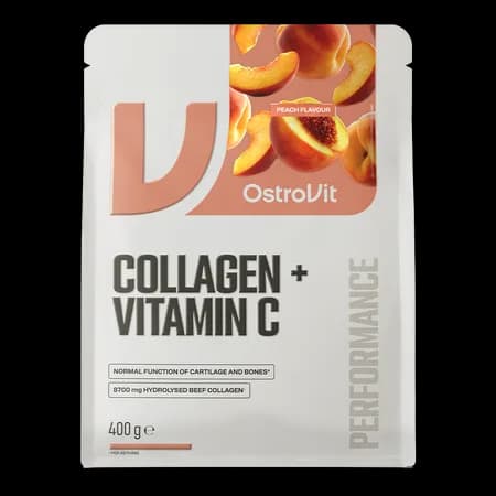 OstroVit Collagène + Vitamine C 400 g - saveur pêche – photo 2