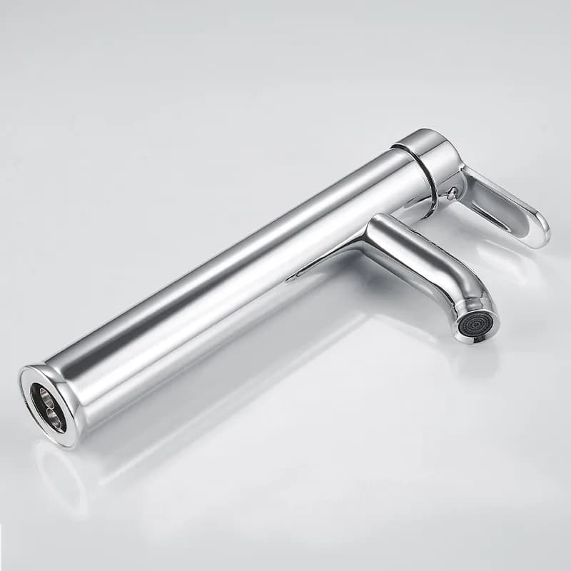 Mitigeur de lavabo haut pour vasque à poser Cuba chromé – photo 8