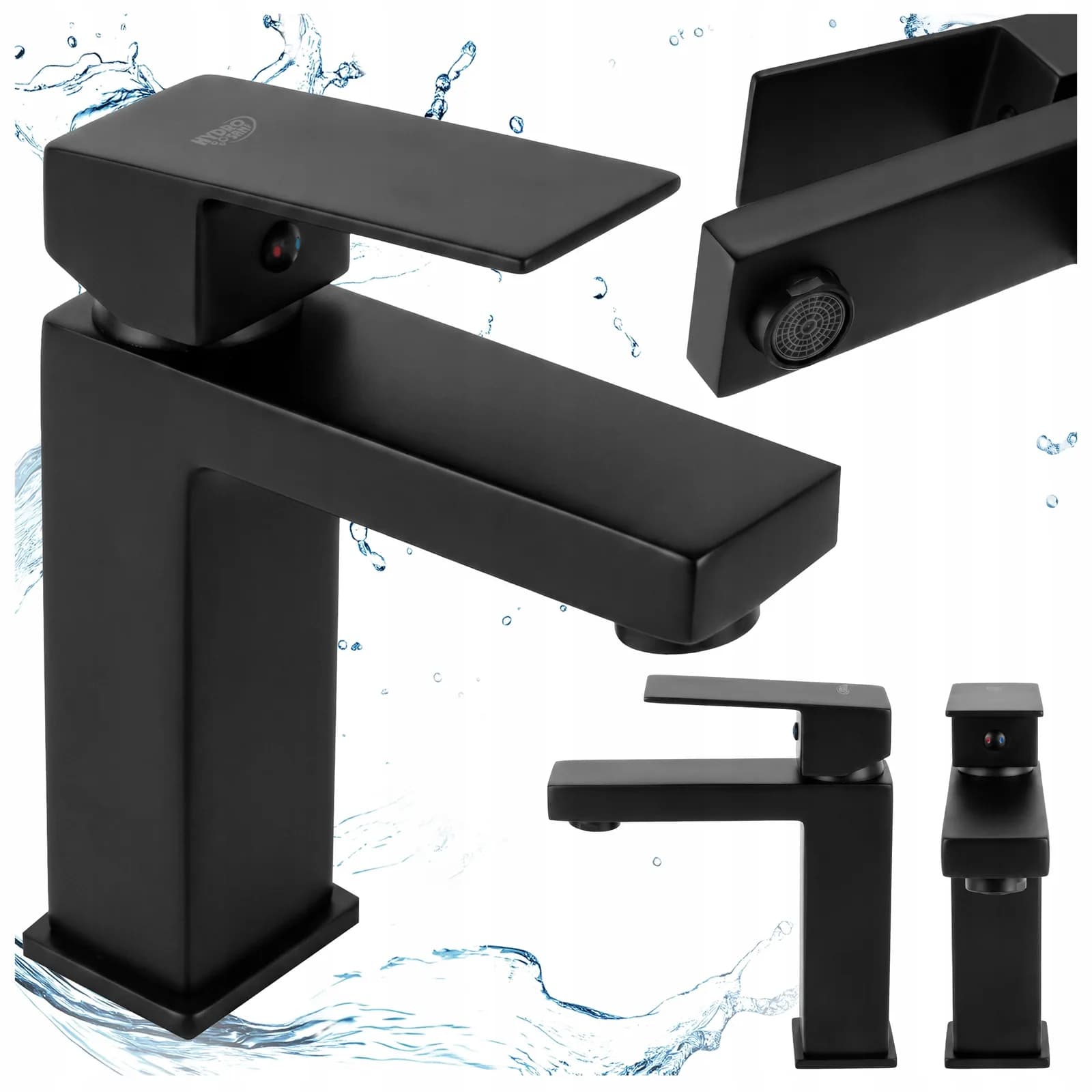 Mitigeur de lavabo bas pour vasque à poser avec aérateur F211B noir
