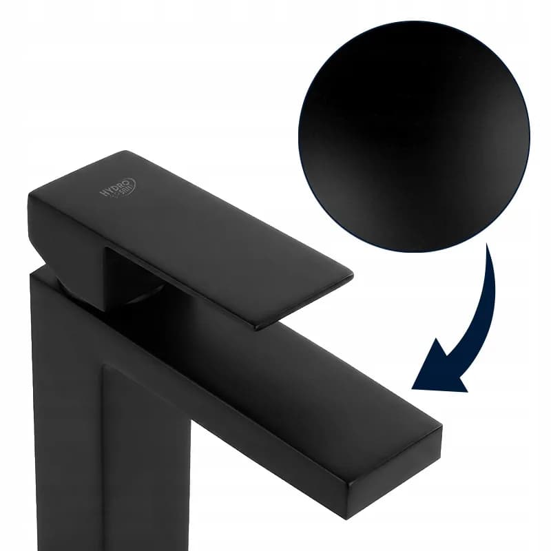 Mitigeur de lavabo bas pour vasque à poser avec aérateur F211B noir – photo 5