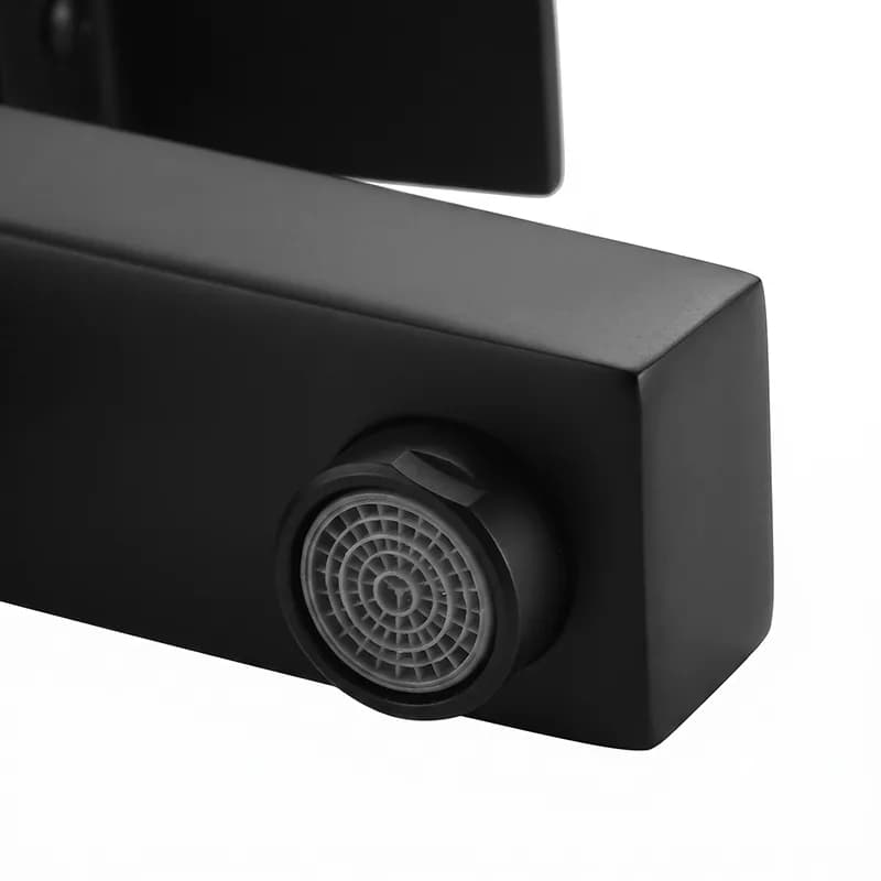 Mitigeur de lavabo bas pour vasque à poser avec aérateur F211B noir – photo 8
