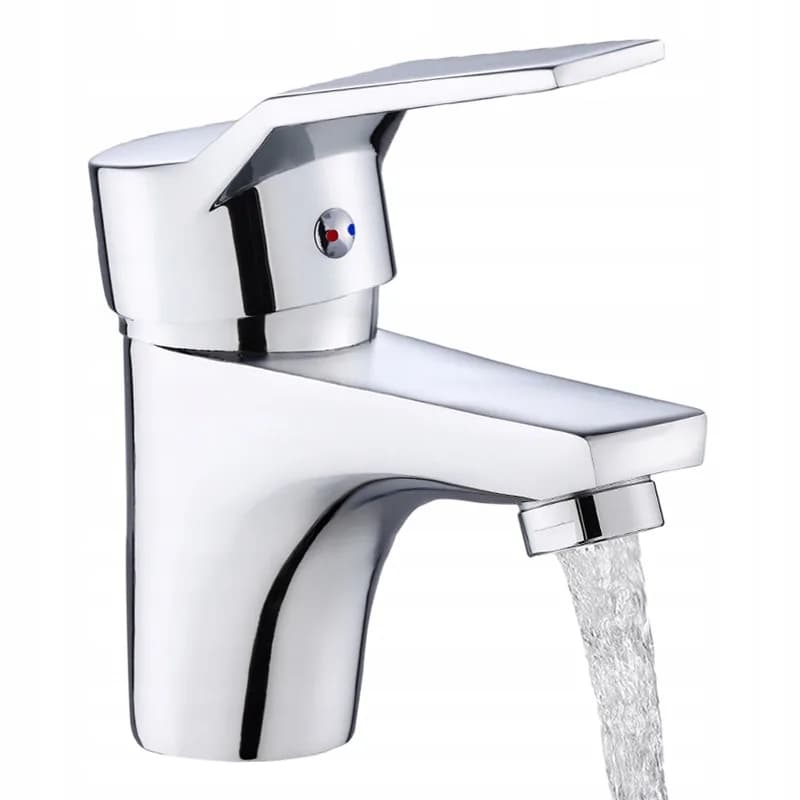 Mitigeur de lavabo bas pour vasque à poser Ula chromé – photo 3