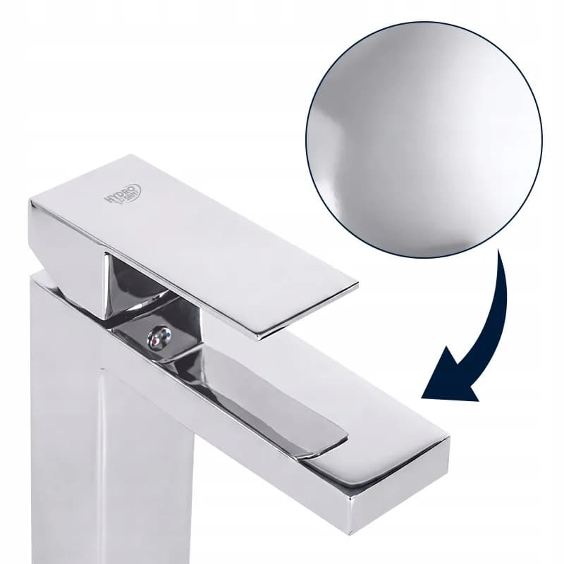 Mitigeur de lavabo bas pour vasque à poser avec aérateur F211A chromé – photo 5