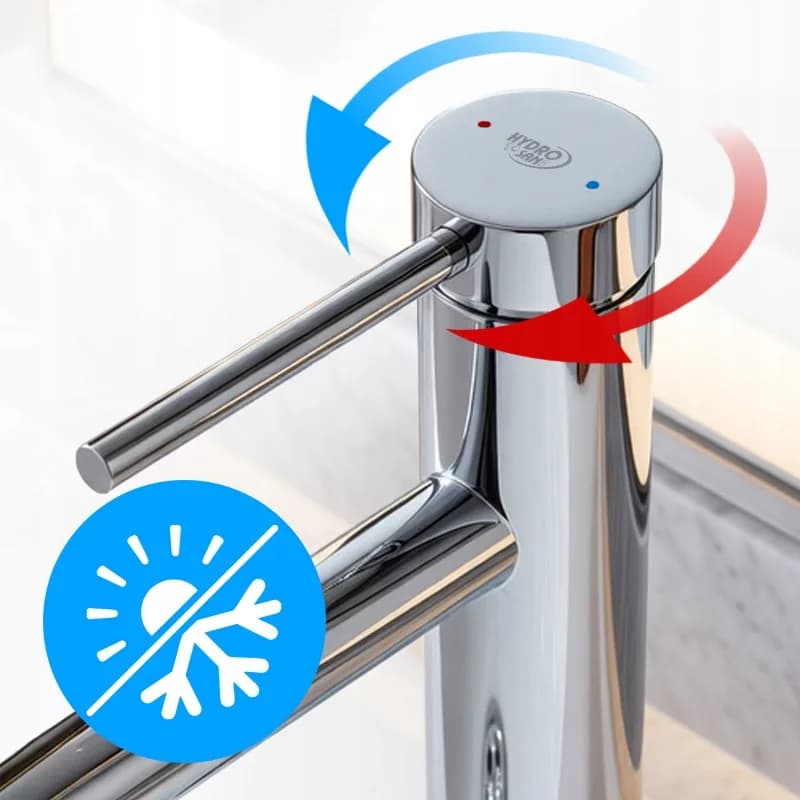 Mitigeur de lavabo haut pour vasque à poser Mika chromé – photo 5