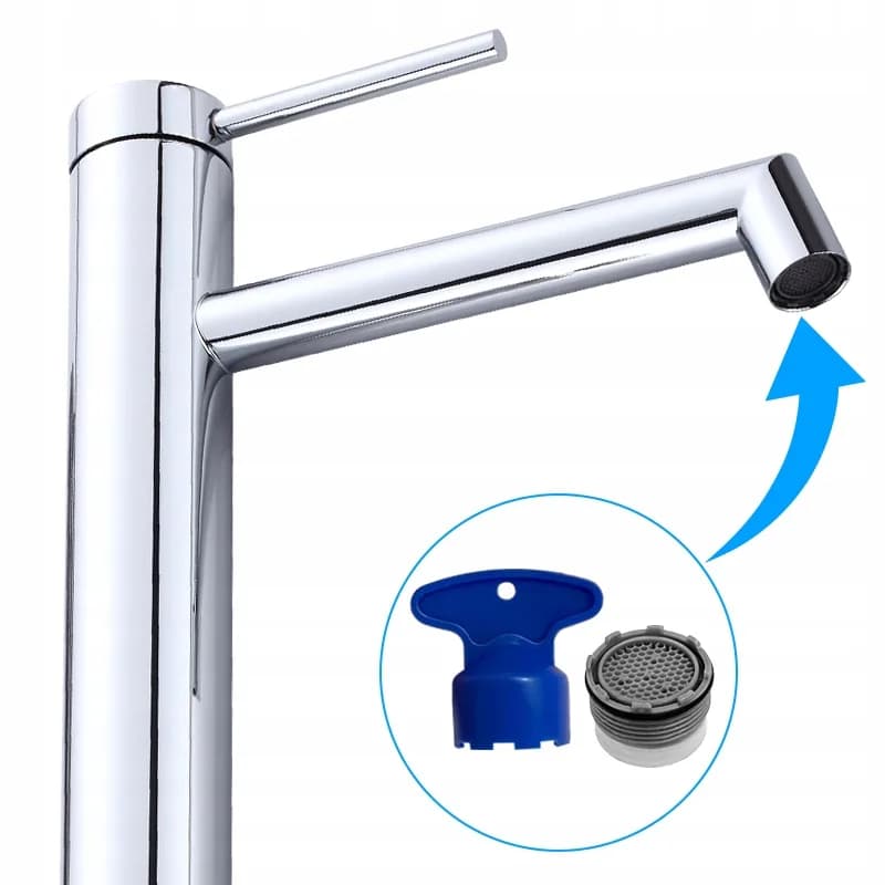 Mitigeur de lavabo haut pour vasque à poser Mika chromé – photo 6