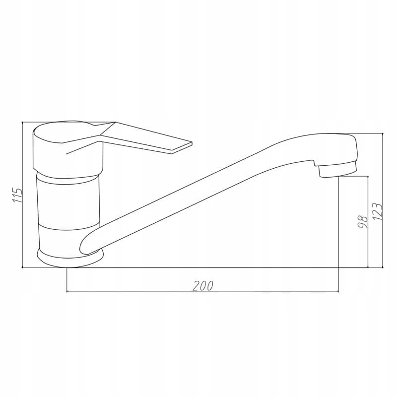 Mitigeur de lavabo pour vasque à poser à bec mobile Sia noir – photo 5