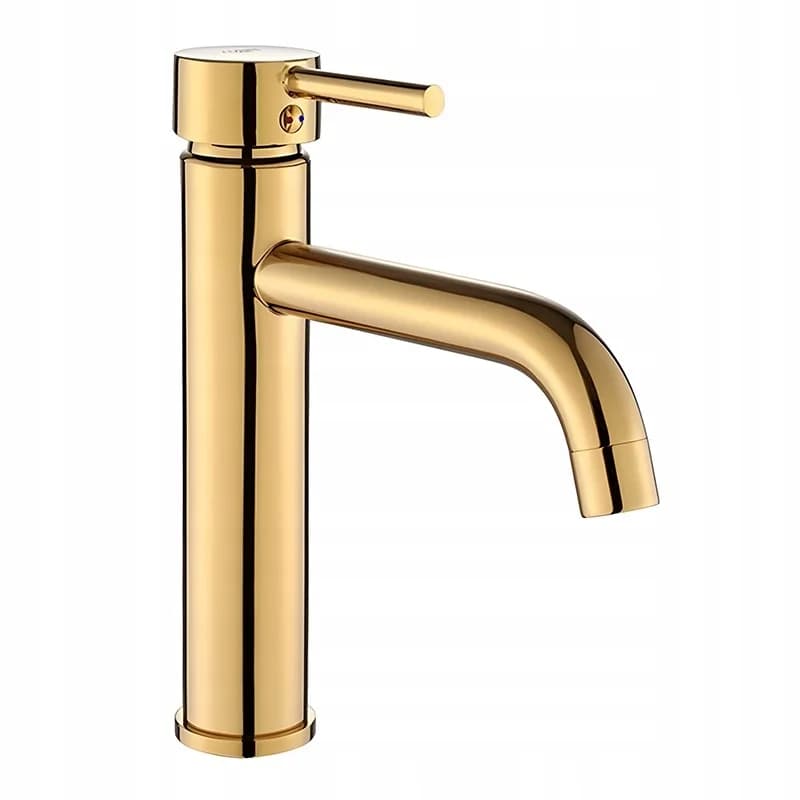 Mitigeur de lavabo haut pour vasque à poser Caro doré
